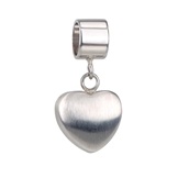 Sterling Silver Heart Bracelet Charm